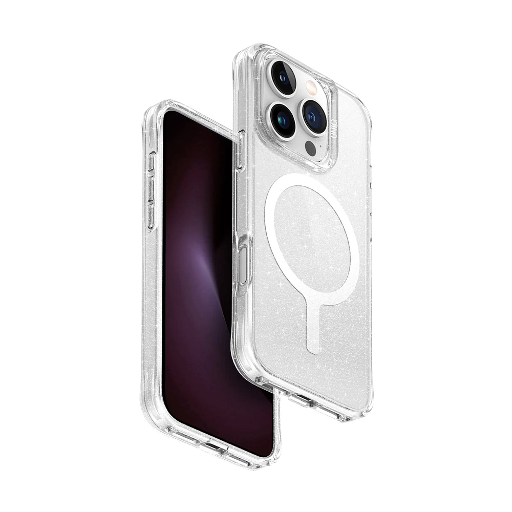 Case iPhone 16 Pro UNIQ Hybrid Magclick Charging Lifepro Xtreme Tinsel - Lucent