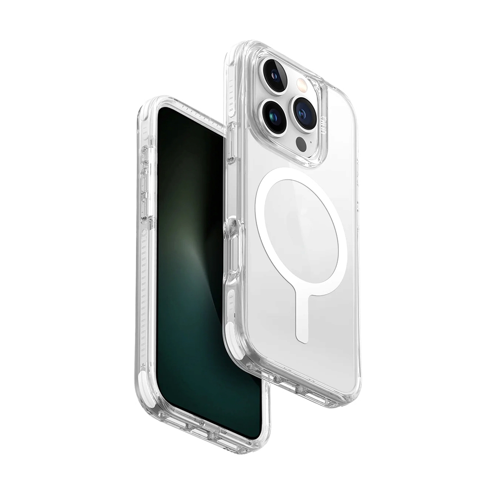 Case iPhone 16 Pro UNIQ Hybrid Magclick Charging Combat Lume - White