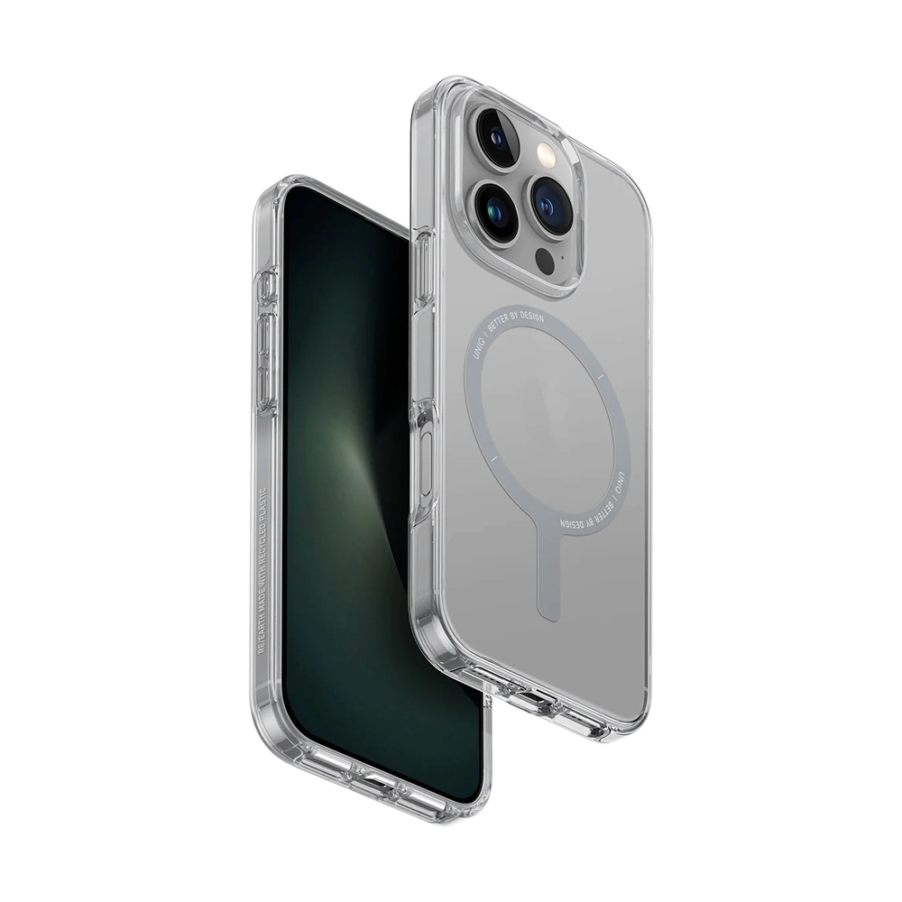 Case iPhone 16 Pro UNIQ Hybrid Magclick Charging Clario Lucent - Clear