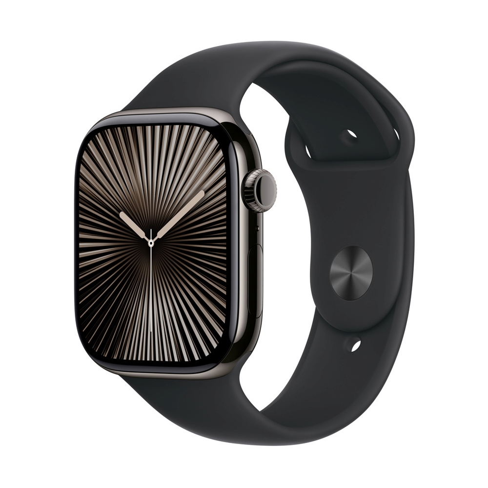 สาย Apple Watch 46mm Black Sport Band - M/L (MXM43FE/A)