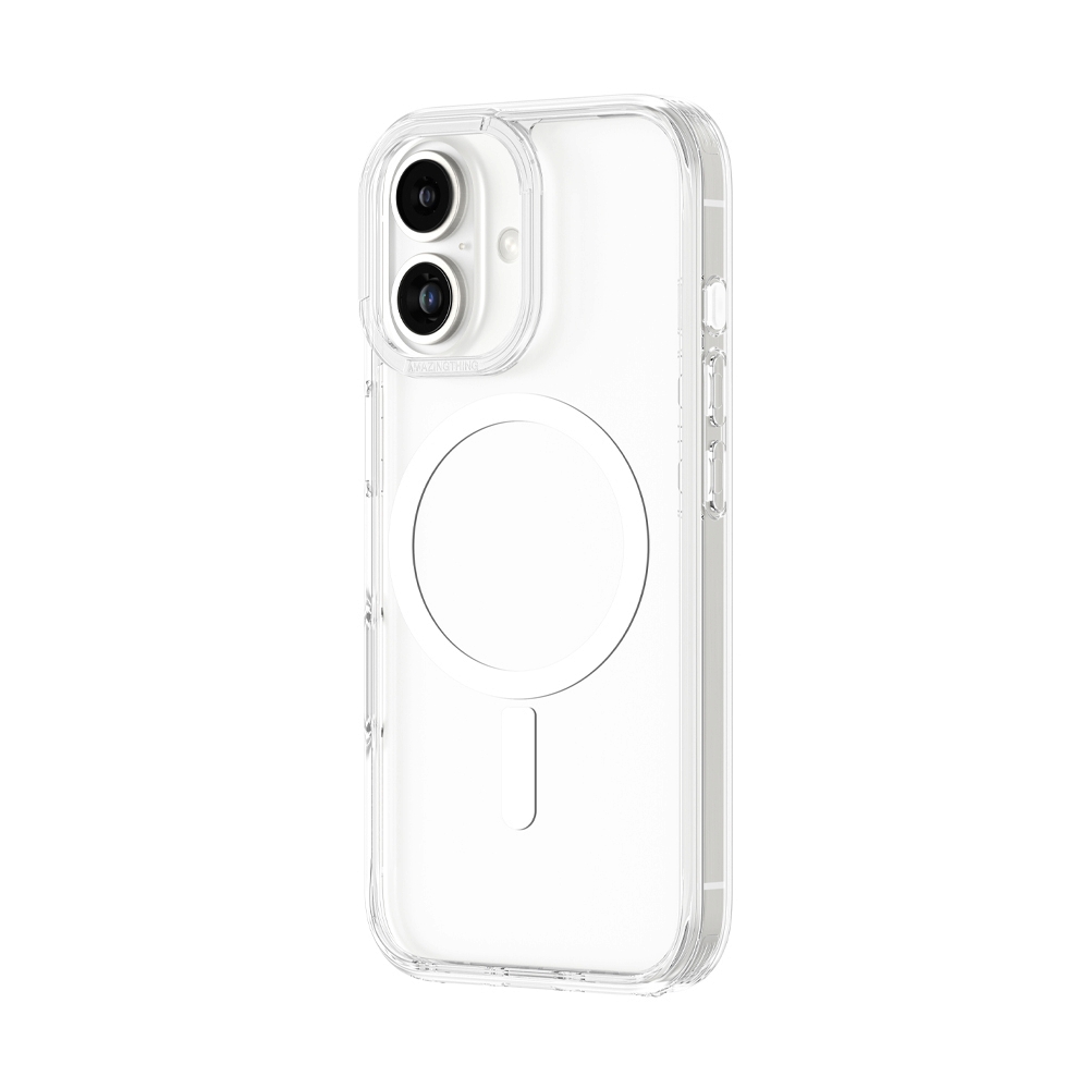 Case iPhone 16 Plus AMAZINGthing Minimal Magsafe Drop proof case - Transparent