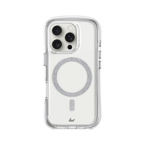 Case iPhone 16 Pro Max LAUT Aero Sparkle - Crystal Silver