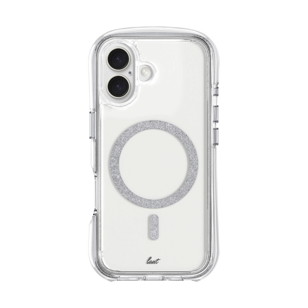 Case iPhone 16 LAUT Aero Sparkle - Crystal Silver