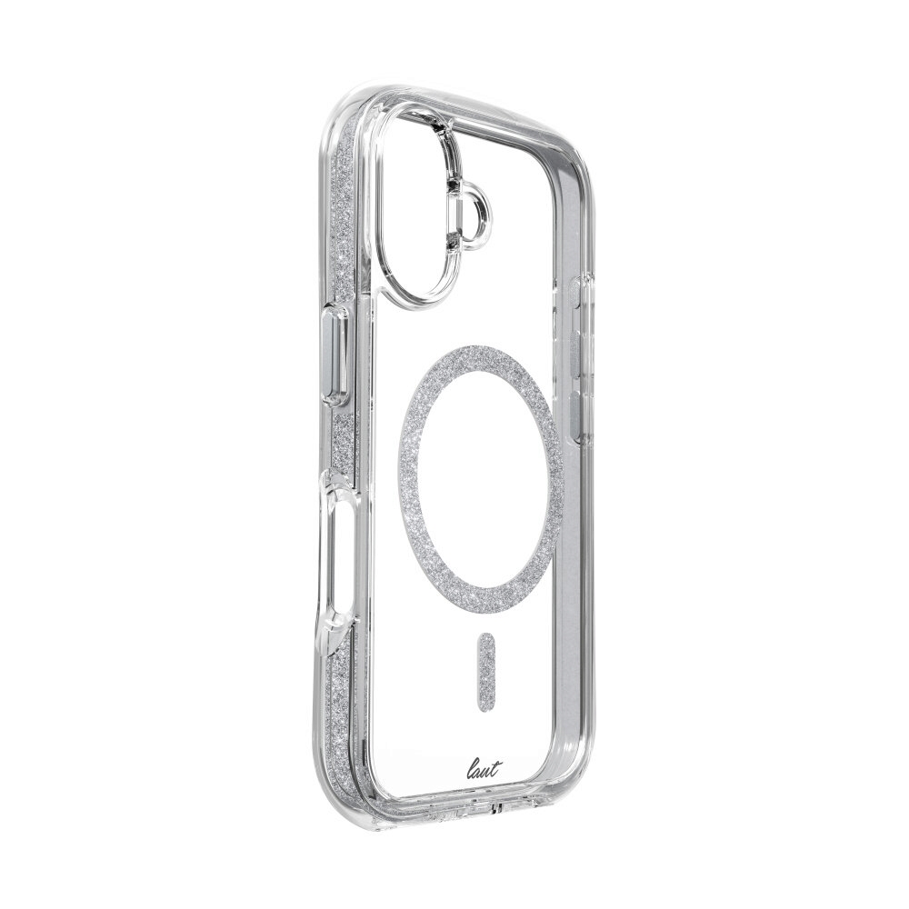 Case iPhone 16 LAUT Aero Sparkle - Crystal Silver