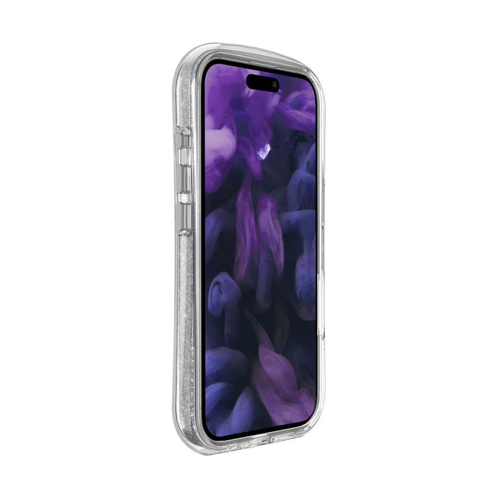 Case iPhone 16 LAUT Aero Sparkle - Crystal Silver