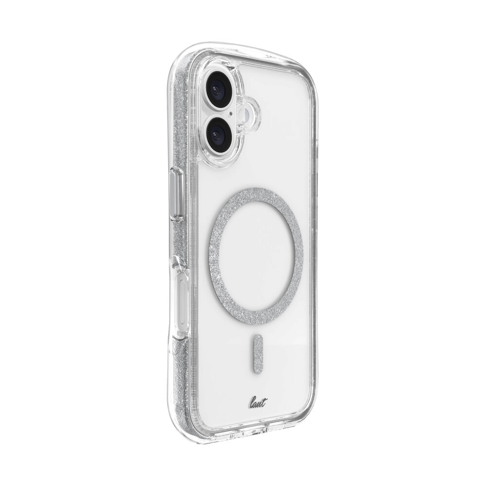 Case iPhone 16 LAUT Aero Sparkle - Crystal Silver