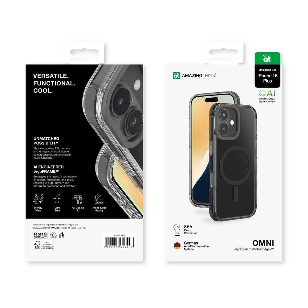 Case iPhone 16 Plus AMAZINGthing Omni Magsafe - Dark Black