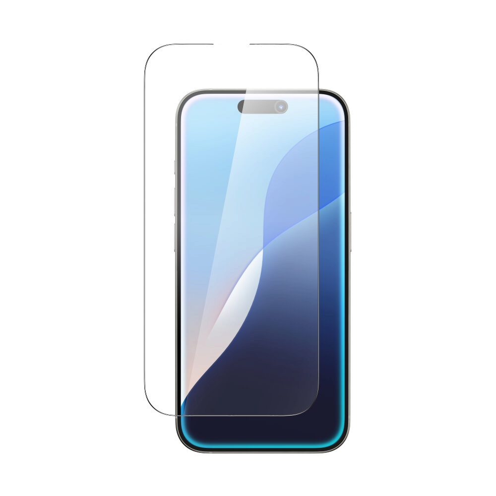 ฟิล์ม iPhone 16 AMAZINGthing กระจกแบบใสเต็มจอขอบดำ