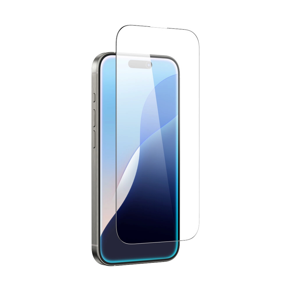 ฟิล์ม iPhone 16 AMAZINGthing กระจกแบบใสเต็มจอขอบดำ