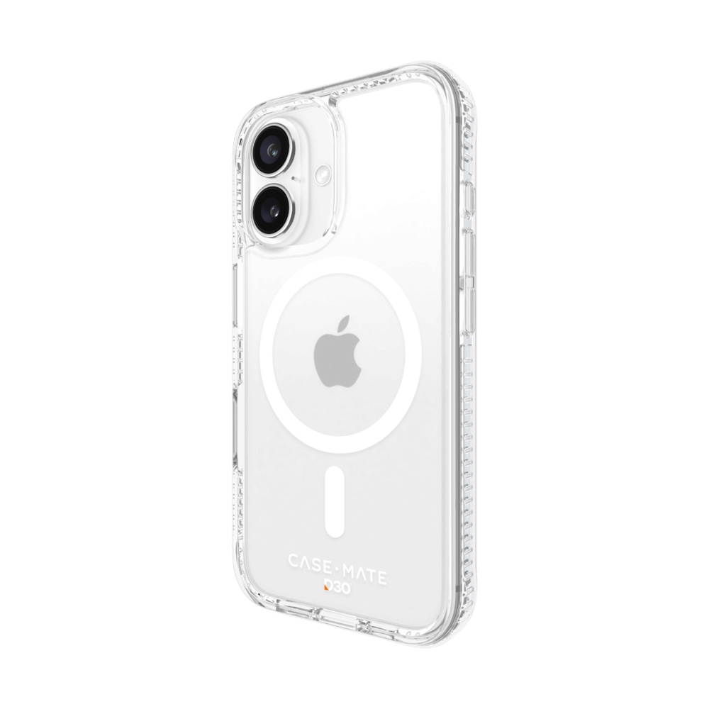 Case iPhone 16 CASE-MATE Ultra Tough Plus D3O with Magsafe - Clear