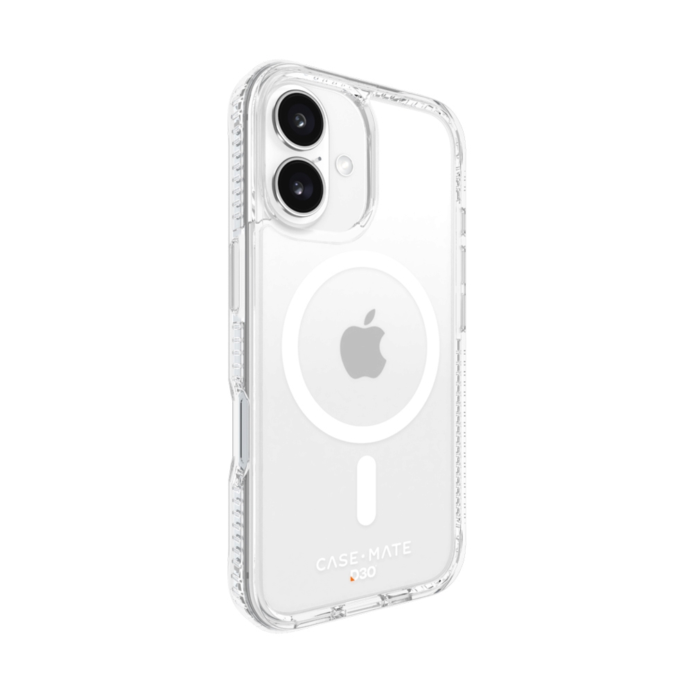 Case iPhone 16 CASE-MATE Ultra Tough Plus D3O with Magsafe - Clear