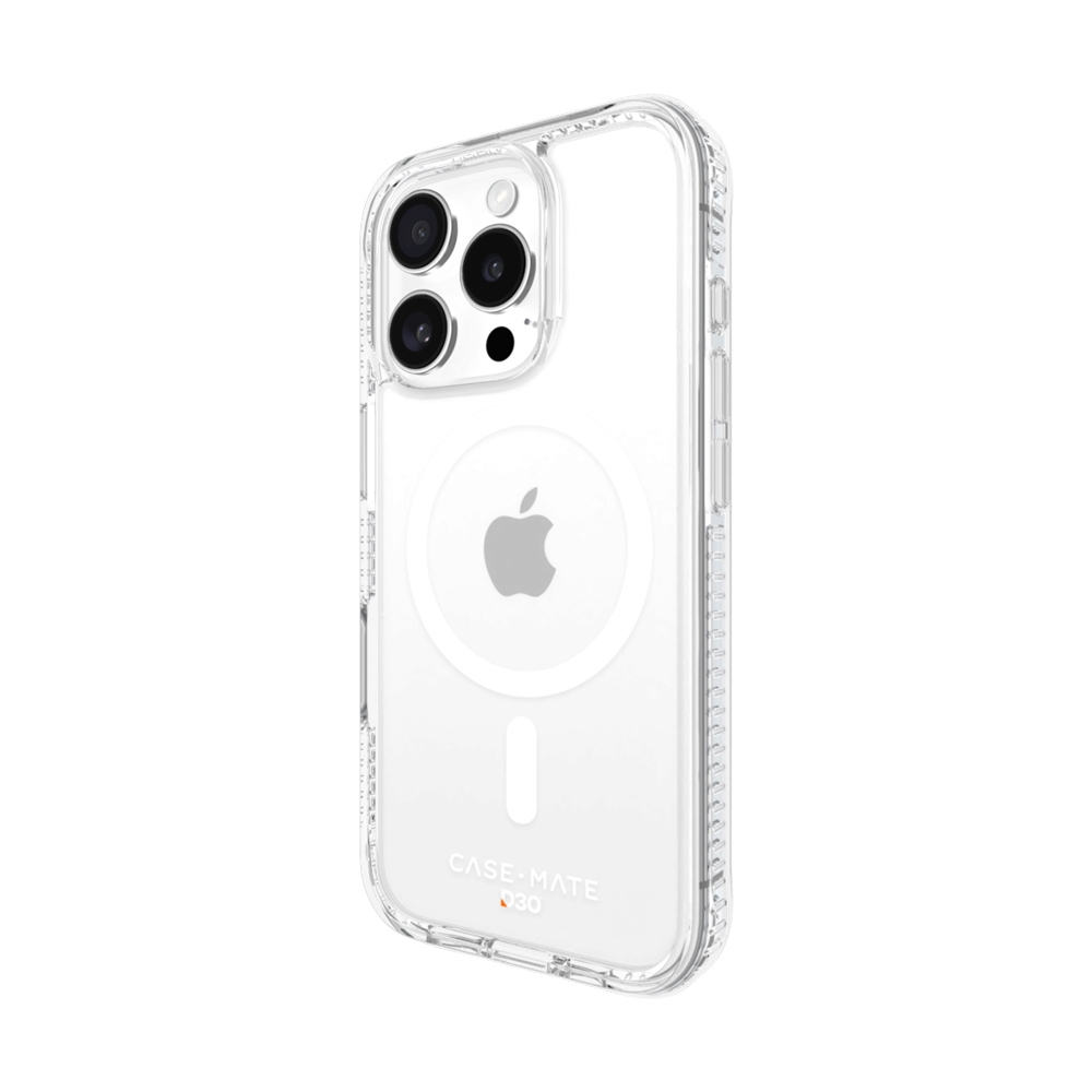Case iPhone 16 Pro CASE-MATE Ultra Tough Plus D3O with Magsafe - Clear