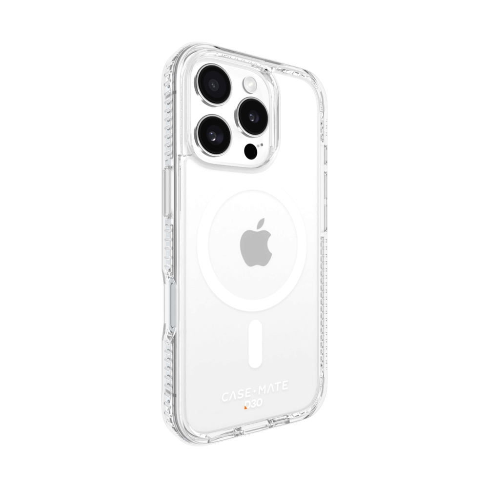 Case iPhone 16 Pro CASE-MATE Ultra Tough Plus D3O with Magsafe - Clear