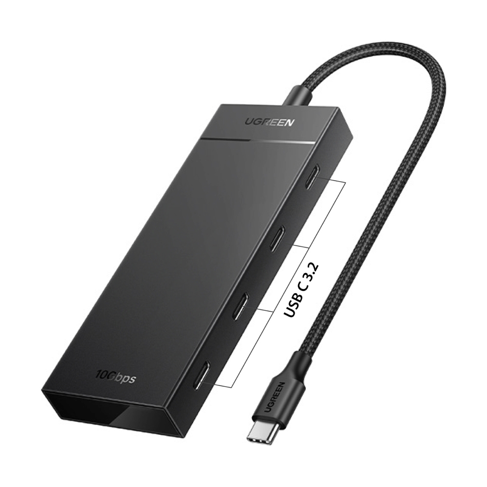 4 Port USB HUB v.3.2 UGREEN (35584) Type-C Black