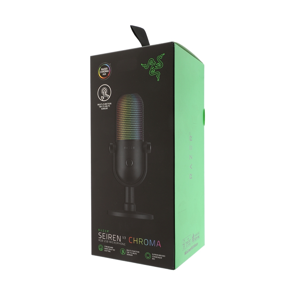 MICROPHONE RAZER SEIREN V3 CHROMA BLACK