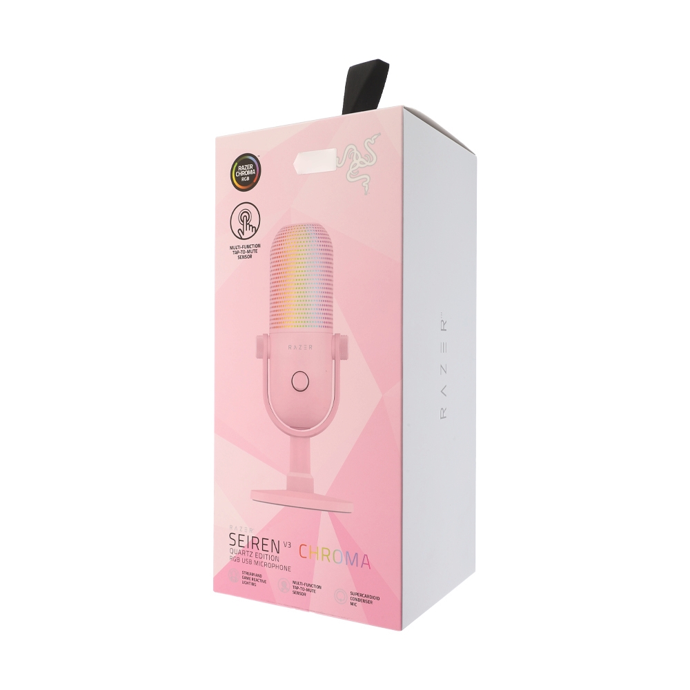 MICROPHONE RAZER SEIREN V3 CHROMA QUARTZ
