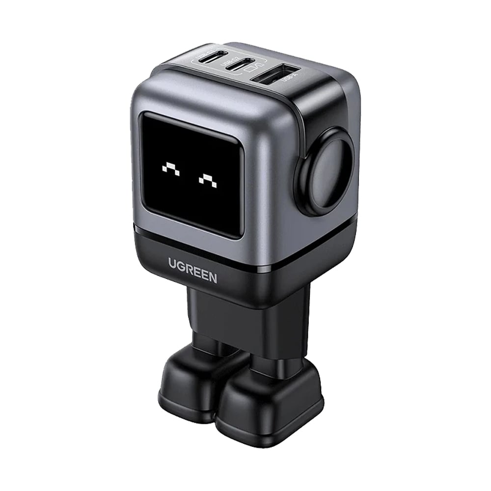 Adapter 3 Ports (1USB+2Type-C) UGREEN RoboGaN (65W,35895) Grey | Advice ...