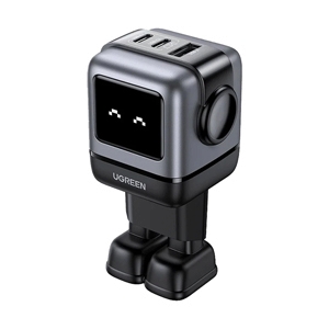 Adapter 3 Ports (1 USB + 2 Type-C) UGREEN RoboGaN (65W,35895) Grey