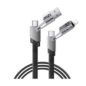 REMAX สายชาร์จ Charger 2in2 65W 1M Black (RC-C189)