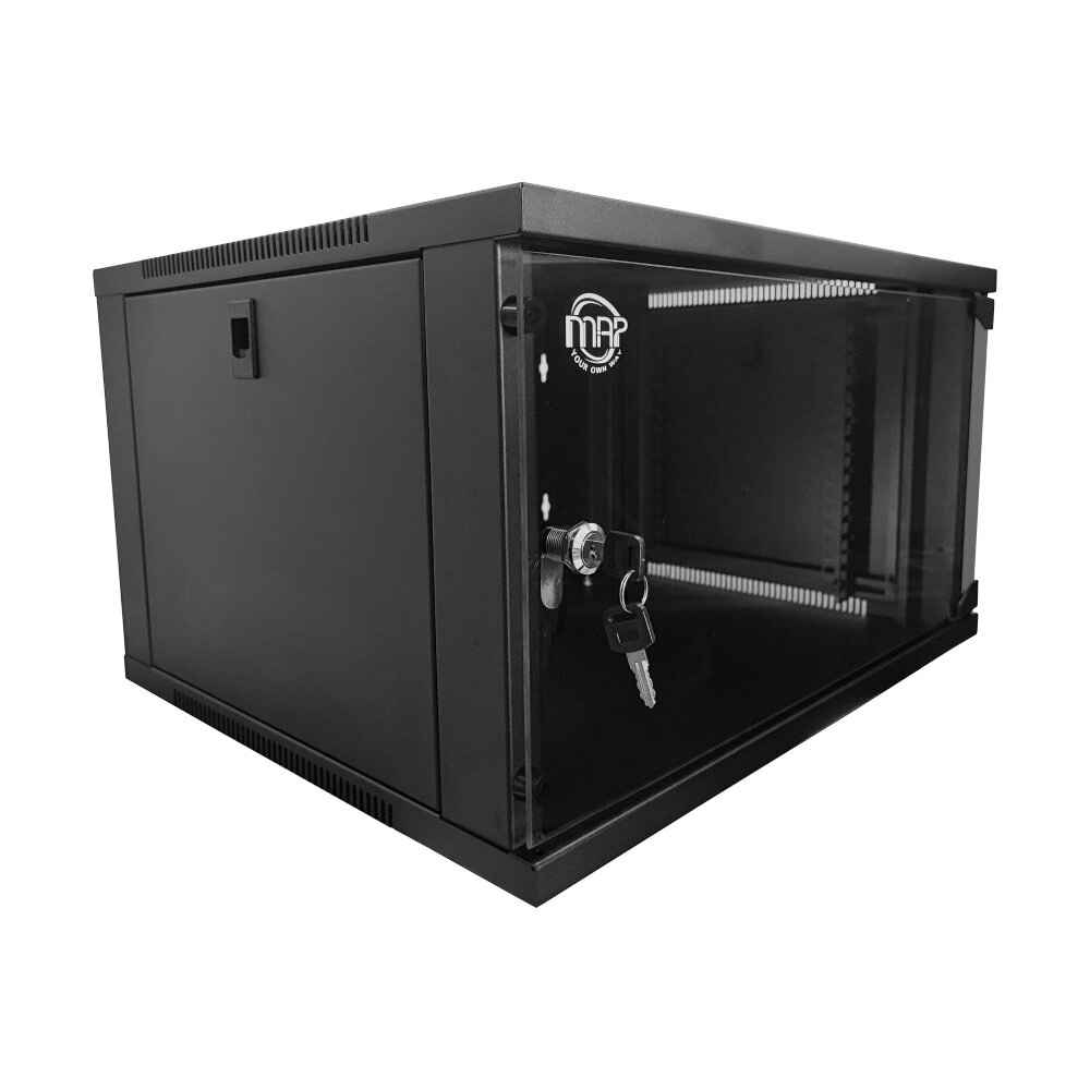 Wall Rack 6U (45 cm.) MAP (M1-54506TG) 'Black'