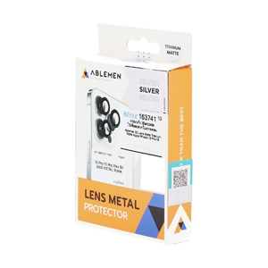 ฟิล์มกล้อง iPhone 16 Pro/16 Pro Max ABLEMEN 3D Lens Metal Titanium Matte - Silver