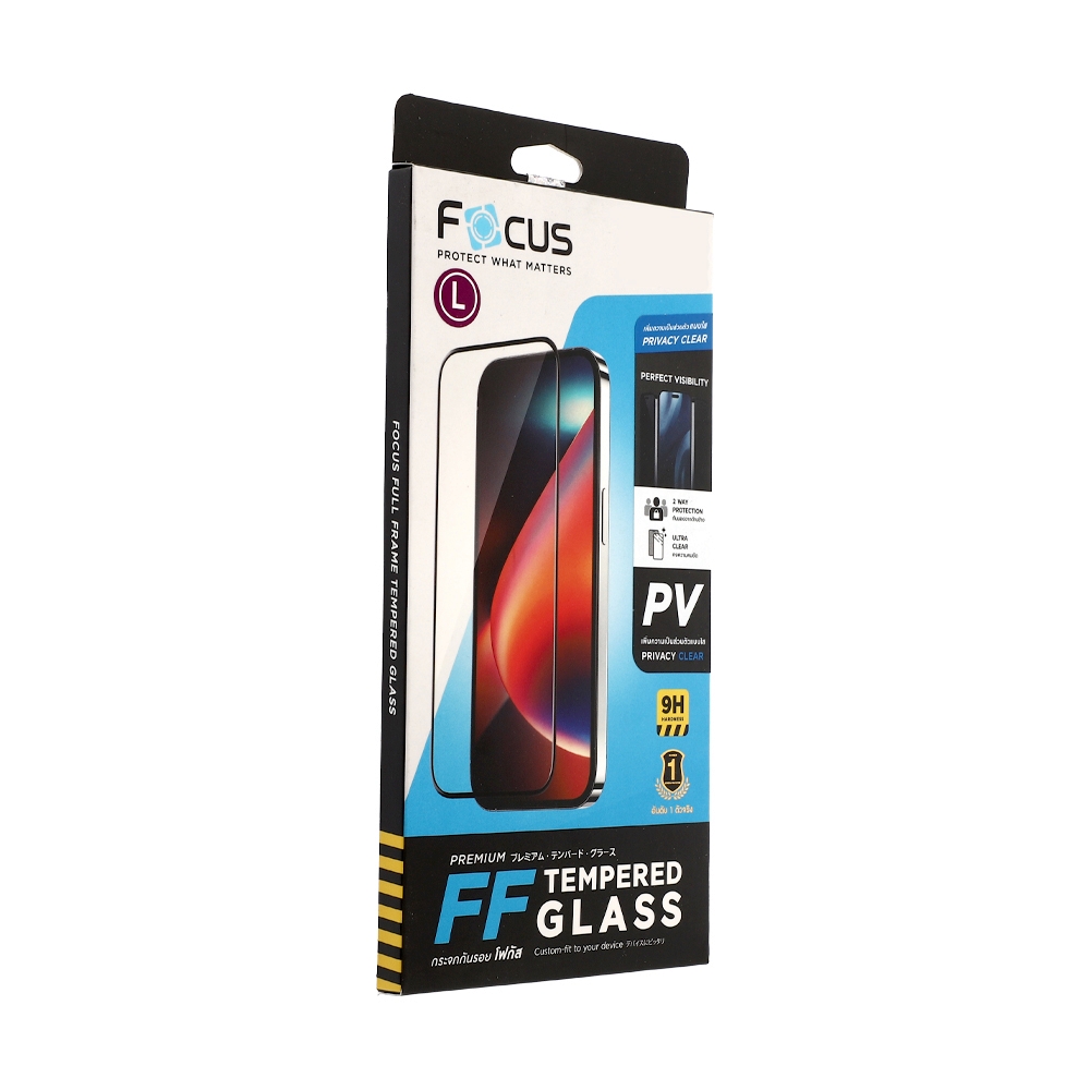ฟิล์ม iPhone 16 Pro Max FOCUS กระจกแบบเต็มจอกันมองเห็น