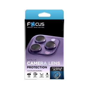 ฟิล์มกล้อง iPhone 16 Pro/16 Pro Max FOCUS 3D IR Titanium Matte - Silver