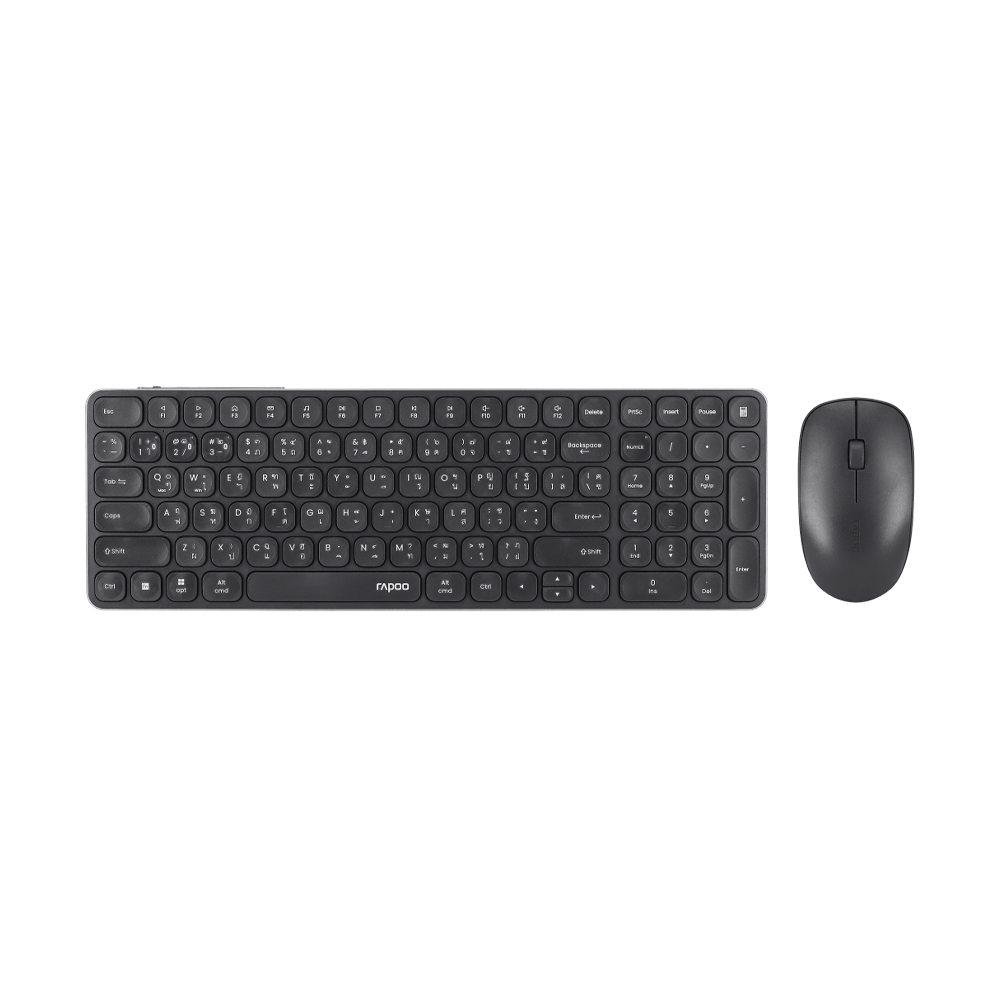 COMBO SET WIRELESS RAPOO 9320M DARK GREY (BLUETOOTH)