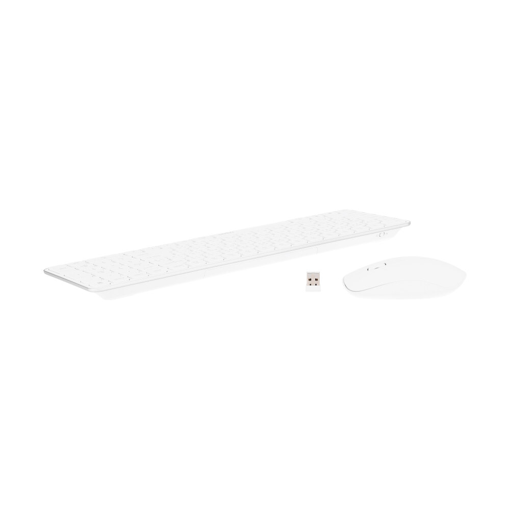 COMBO SET WIRELESS RAPOO 9320M WHITE (BLUETOOTH)