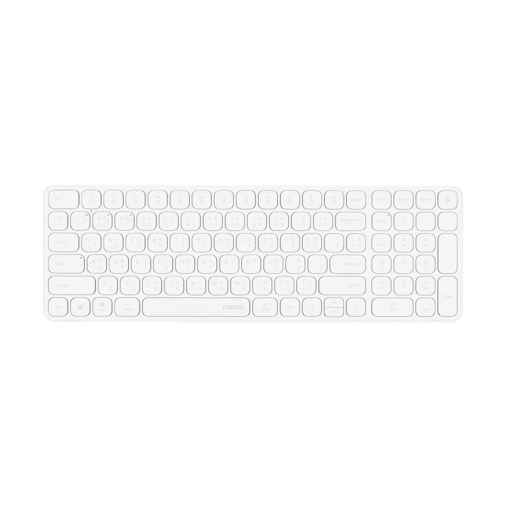 KEYBOARD WIRELESS RAPOO E9350L WHITE (BLUETOOTH)