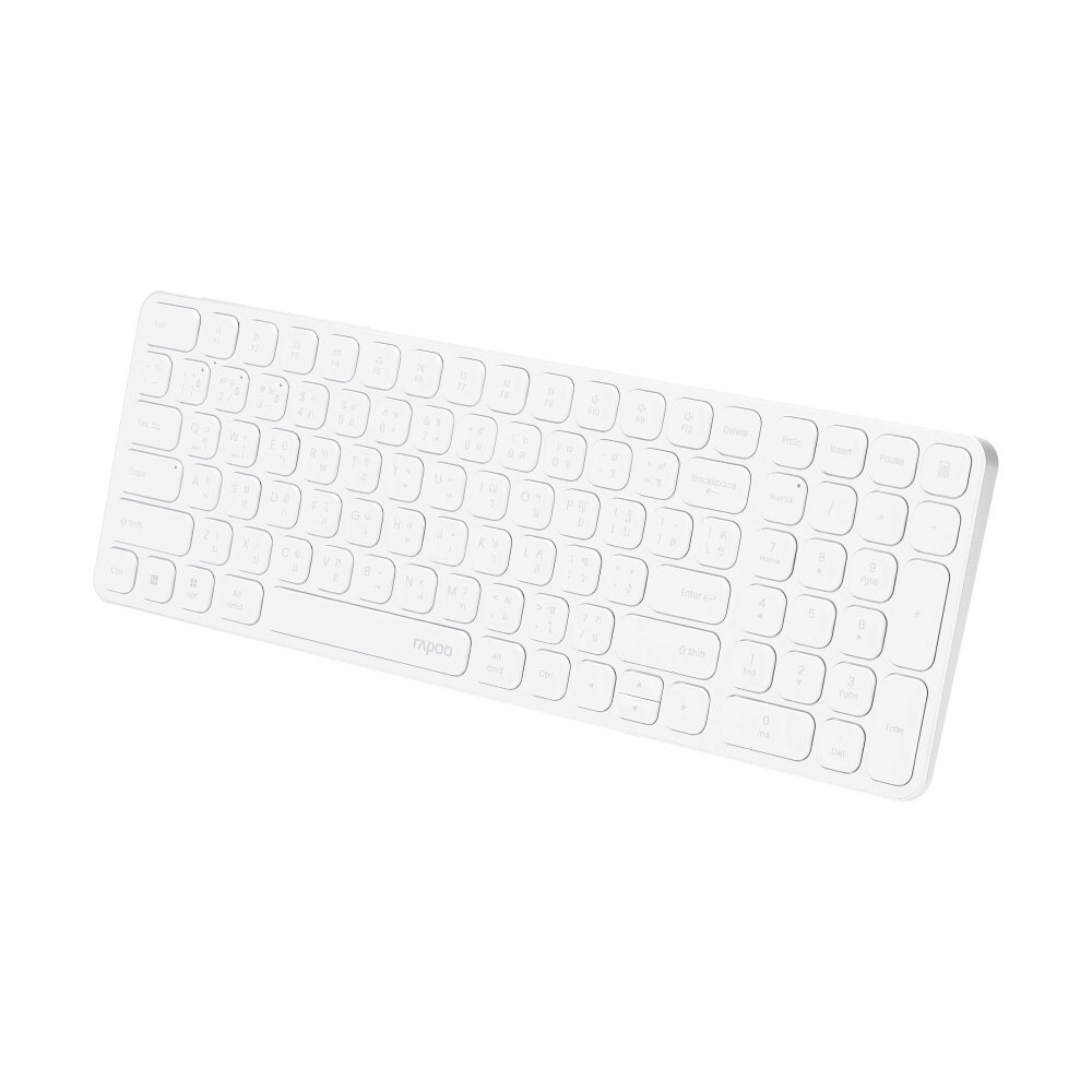 KEYBOARD WIRELESS RAPOO E9350L WHITE (BLUETOOTH)