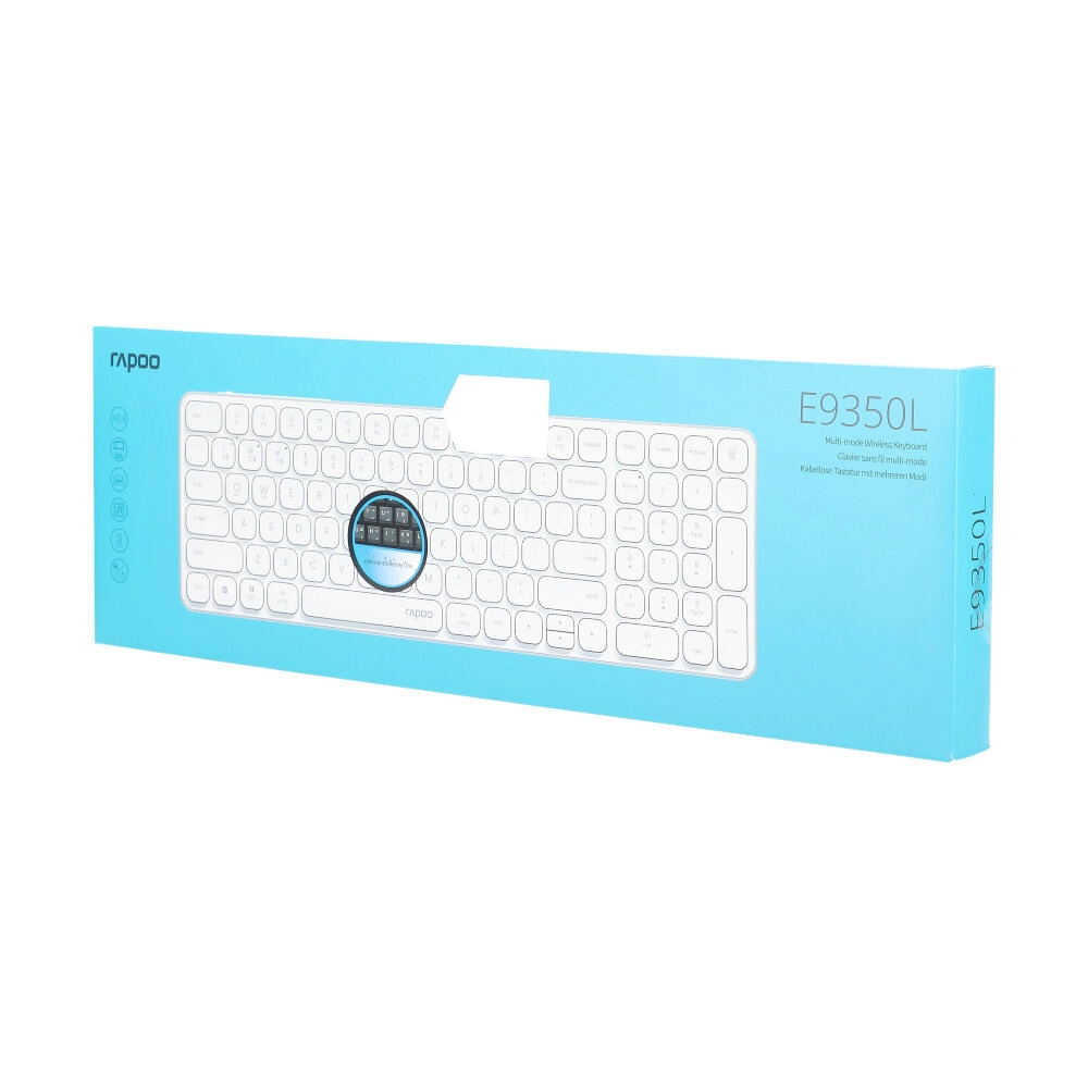 KEYBOARD WIRELESS RAPOO E9350L WHITE (BLUETOOTH)