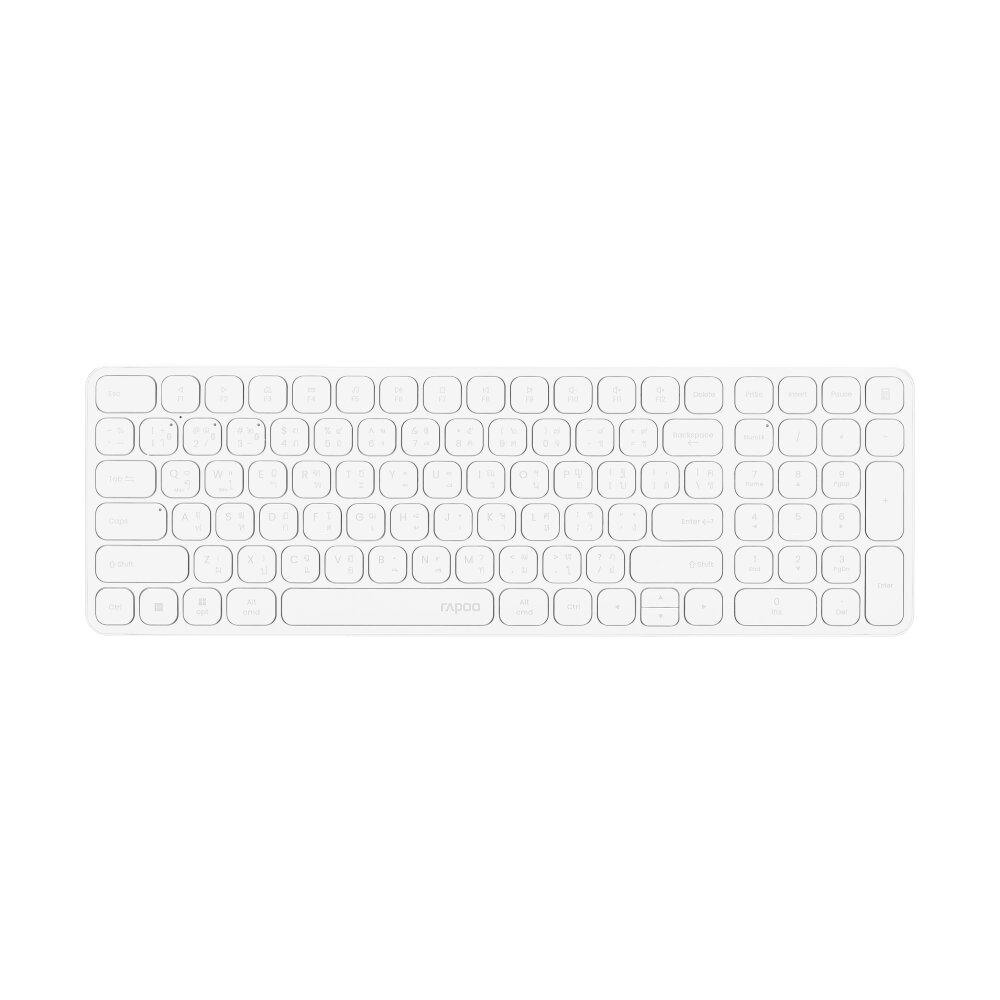 KEYBOARD WIRELESS RAPOO E9350L WHITE