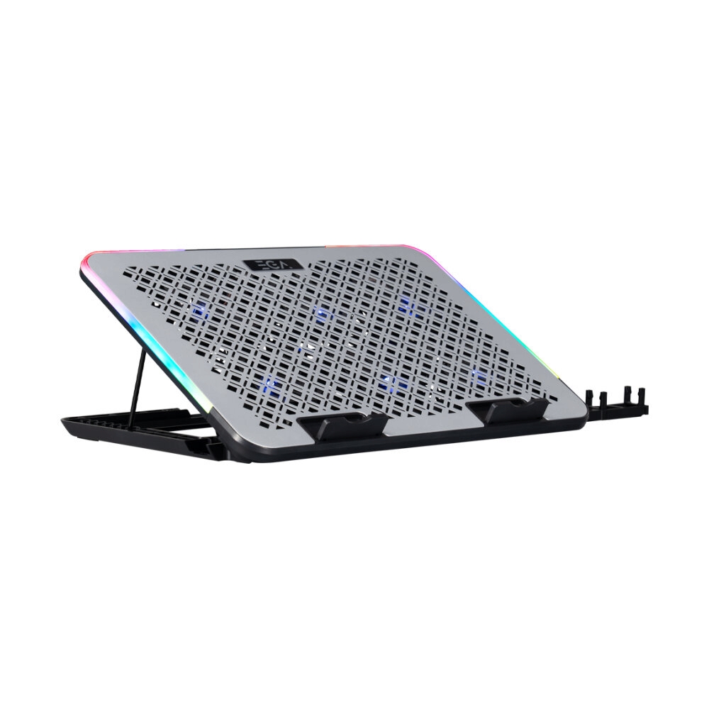 Cooler Pad (6 Fan RGB) TYPE CP5 EGA Silver                                      