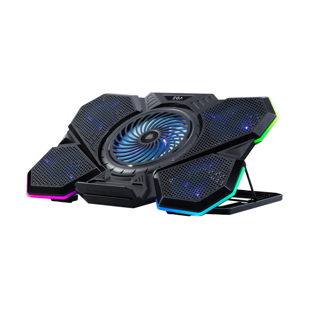 Cooler Pad (5 Fan RGB) TYPE CP4 EGA Black