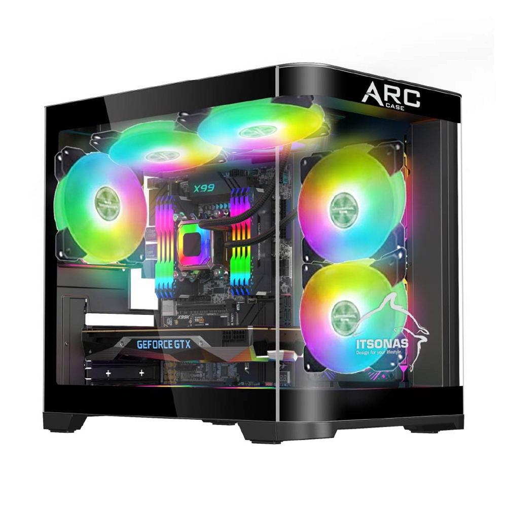mATX CASE (NP) ITSONAS ARC ARGB BLACK