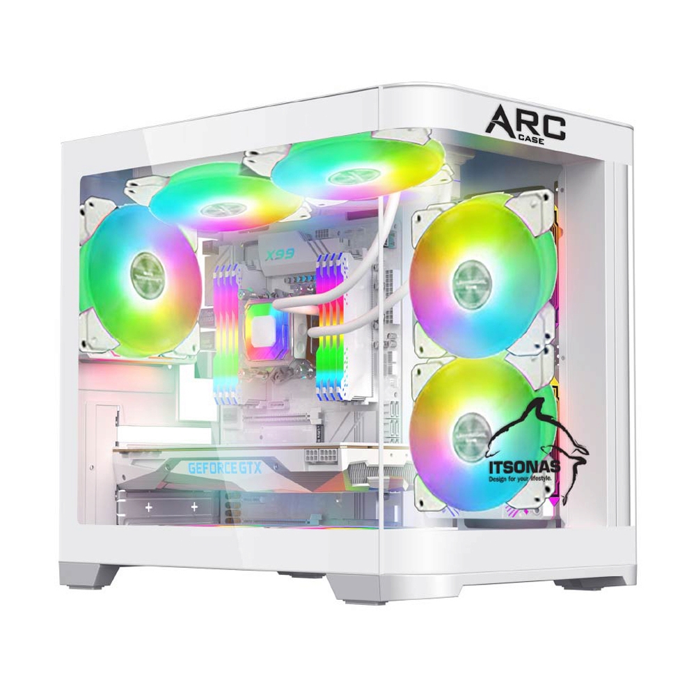 mATX CASE (NP) ITSONAS ARC ARGB WHITE