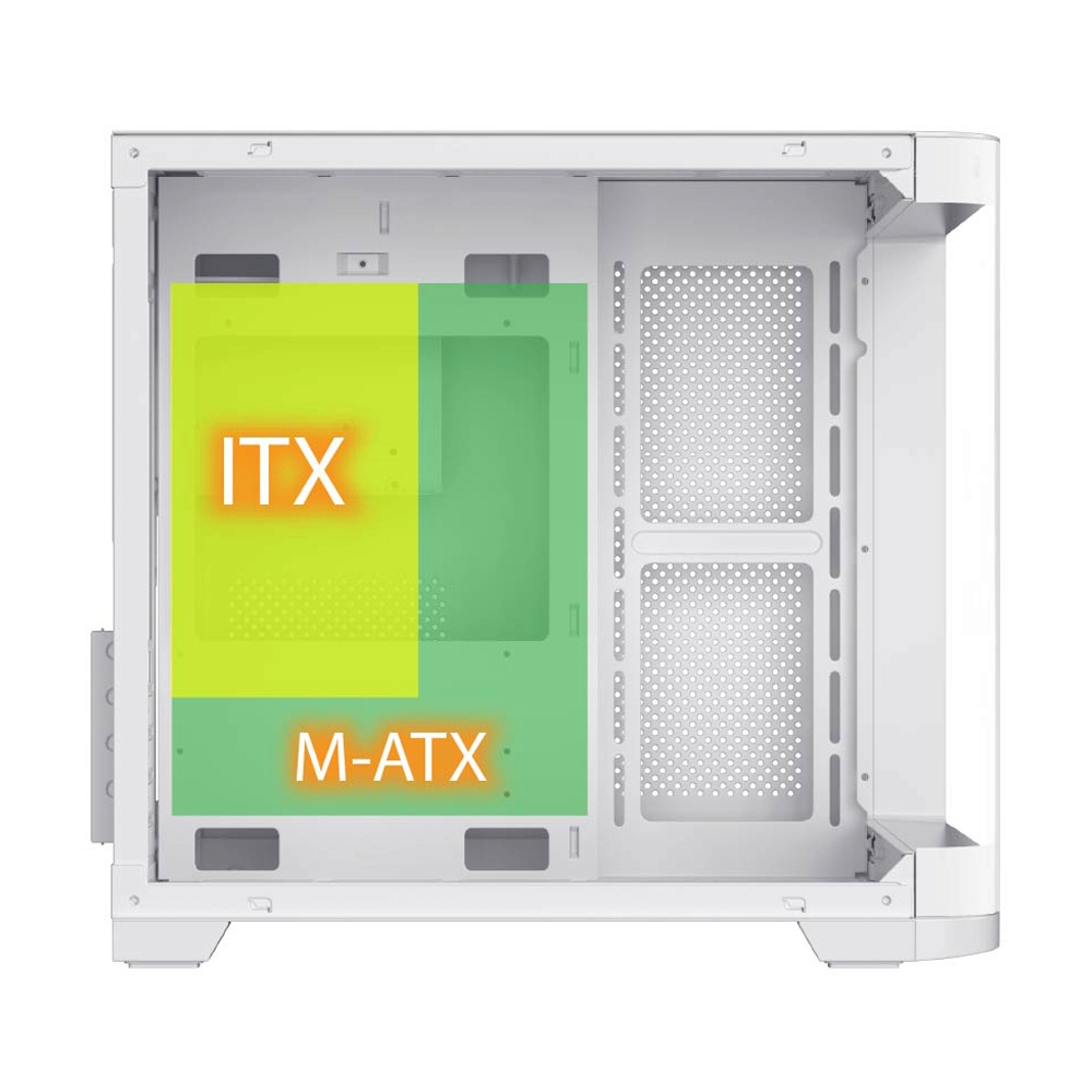 mATX CASE (NP) ITSONAS ARC ARGB WHITE