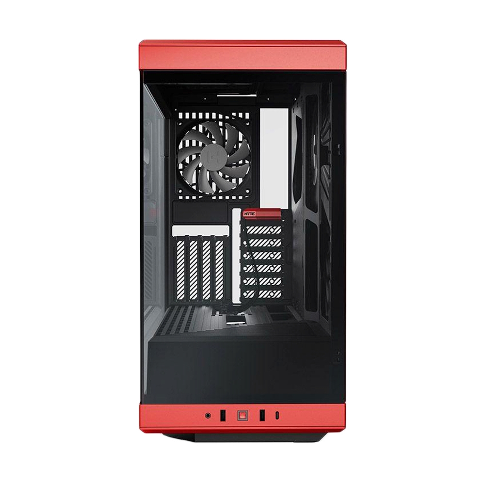 ATX CASE (NP) HYTE Y40 BLACK RED
