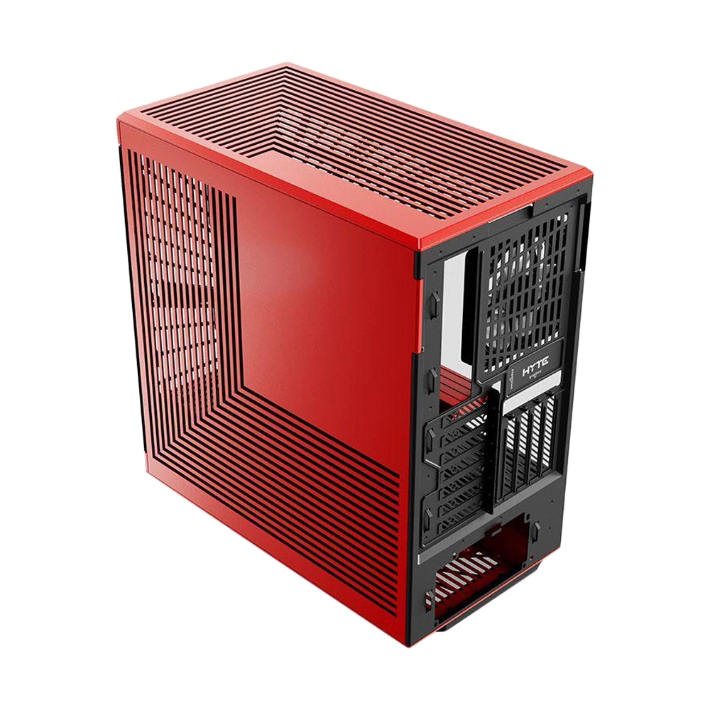 ATX CASE (NP) HYTE Y40 BLACK RED