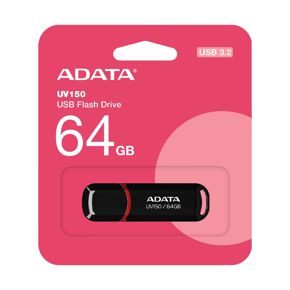64GB Flash Drive ADATA (AUV150-64G-RBK) Black