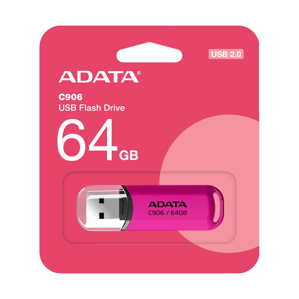 64GB Flash Drive ADATA (C906-64GB-RPP) Pink