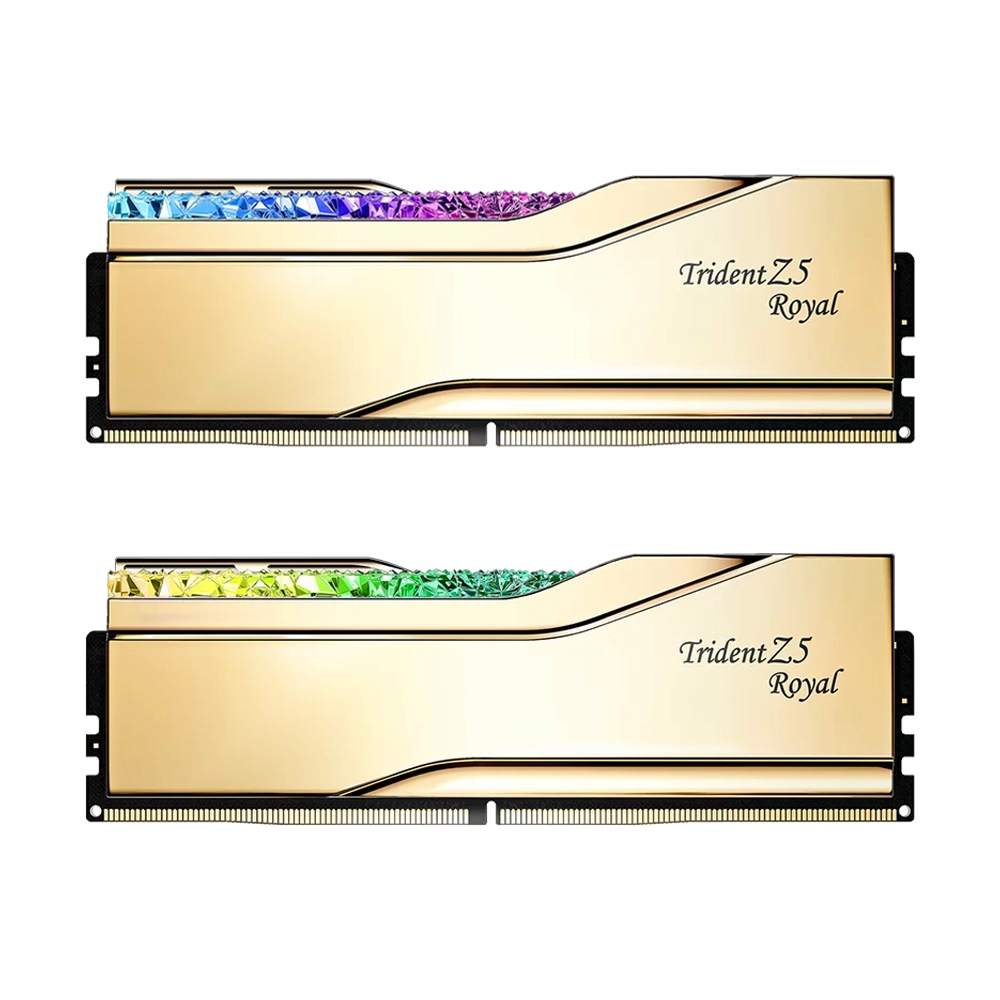 RAM DDR5(7200) 48GB (24GBX2) G.SKILL TRIDENT Z ROYAL GOLD (F5-7200J3646F24GX2-TR5G)