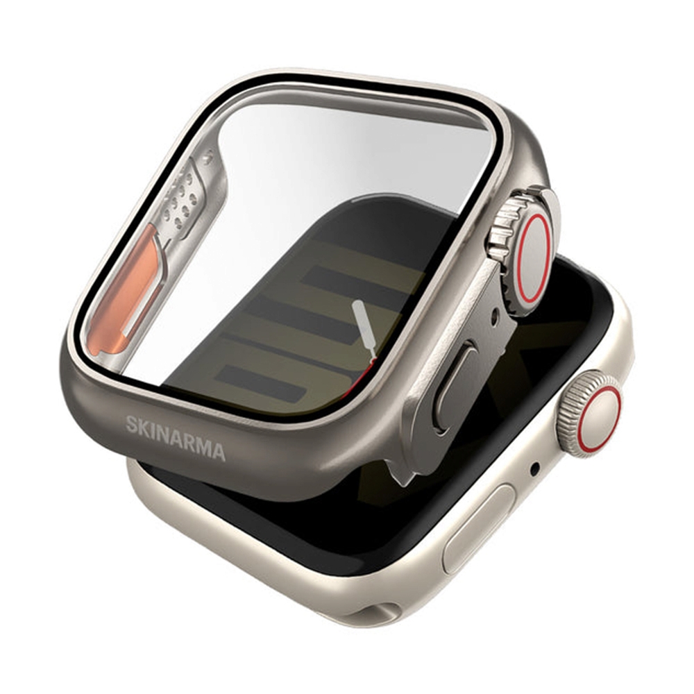 Case SKINARMA Apple Watch 44mm Gado Pro with digital crown butTon Titanium