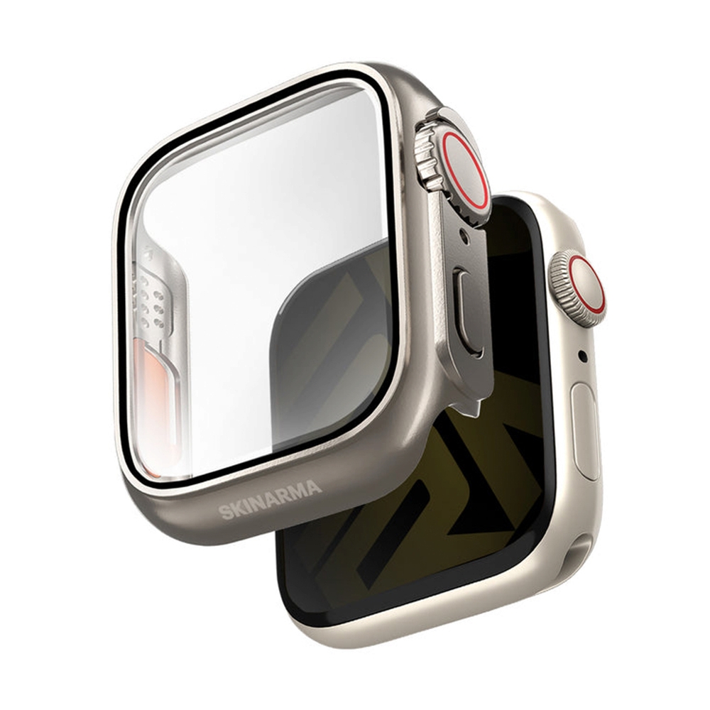 Case SKINARMA Apple Watch 44mm Gado Pro with digital crown butTon Titanium