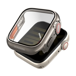 Case SKINARMA Apple Watch 44mm Gado Pro with digital crown butTon Titanium