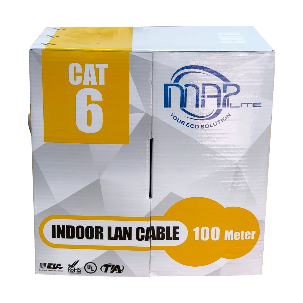 สายแลน CAT6 (100m/Box) MAP (CCA6-8100)