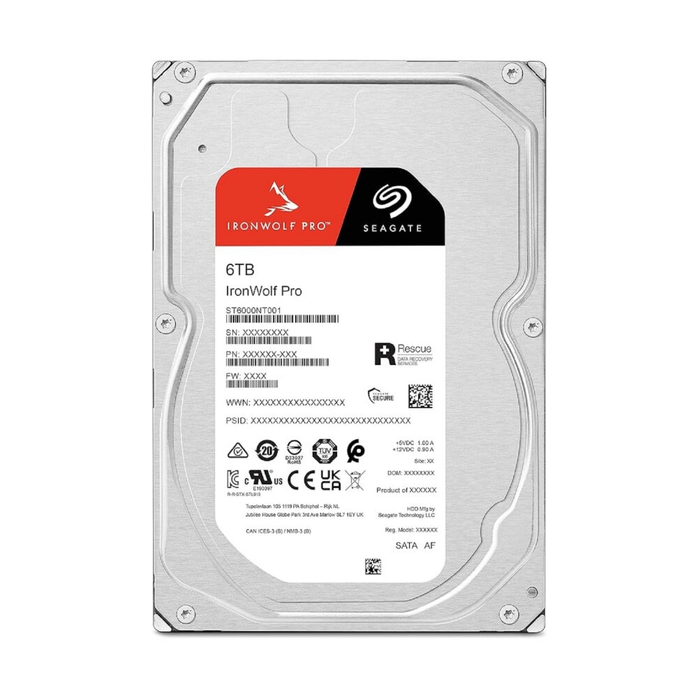 6 TB HDD SEAGATE IRONWOLF PRO (7200RPM, 256MB, SATA-3, ST6000NT001)