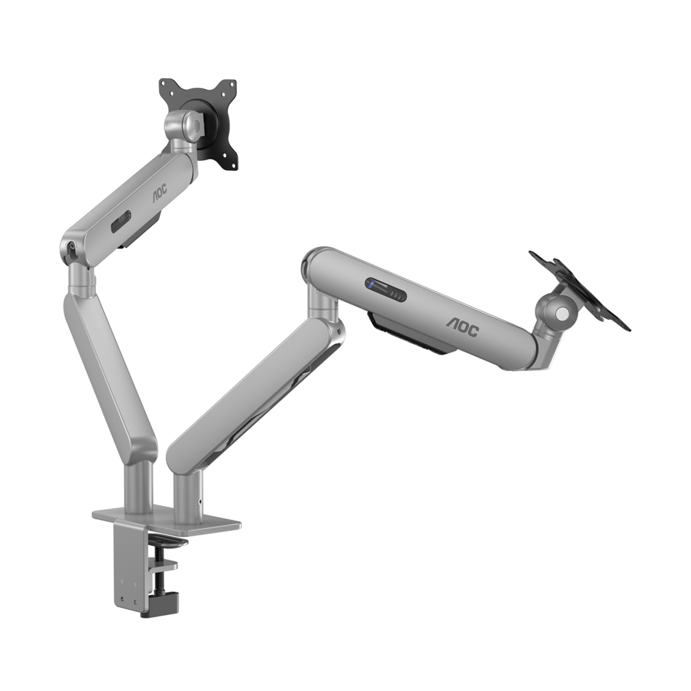 MONITOR ARM AOC ERGONOMIC DESIGN TWIN (AM420S) SILVER