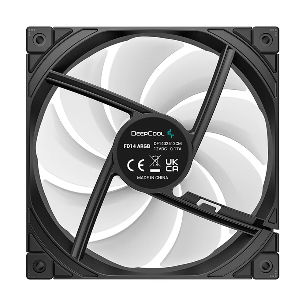 FAN CASE 14CM DEEPCOOL FD14 ARGB BLACK (PACK 3)
